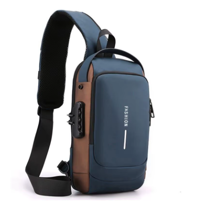 Mochila Anti-Furto com Senha USB Slim Bag